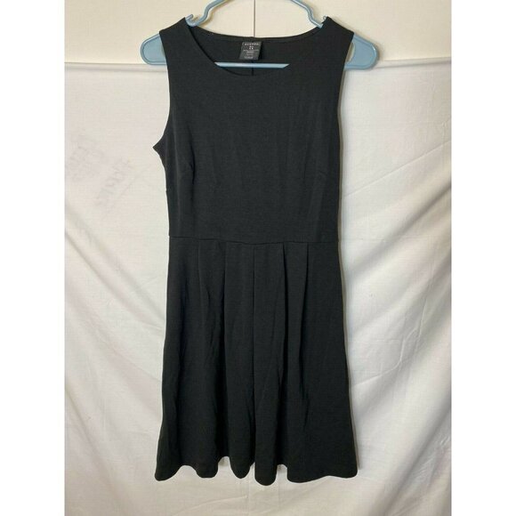 GEORGE BLACK WOMENS JUNIORS SKATER STYLE DRESS SIZE SMALL S 4/6 - Picture 1 of 2